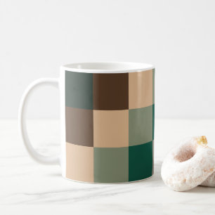 Moderne Farbkontrollen Schachbrett Kaffeetasse