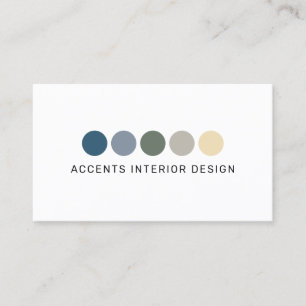 Moderne Farbpalette für Lackproben Design Visitenkarte