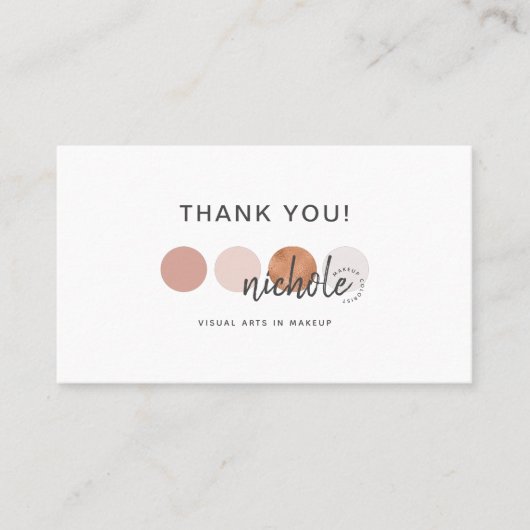 Moderne Farbpalette macht Künstlerdiscount-Karte Visitenkarte (Vorderseite)