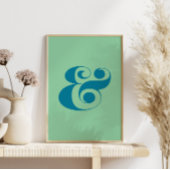 Moderne Farbpalette von Ampersand Art, Blau und Mi Poster