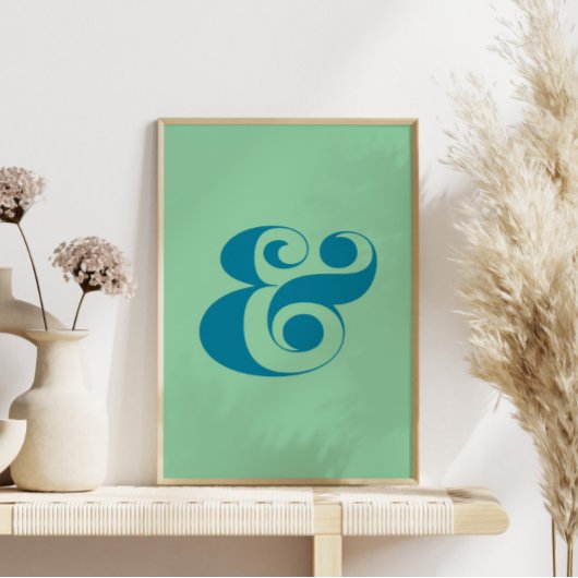 Moderne Farbpalette von Ampersand Art, Blau und Mi Poster