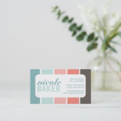 Moderne Farbpaletten-Visitenkarten Visitenkarte (Stehend Vorderseite)