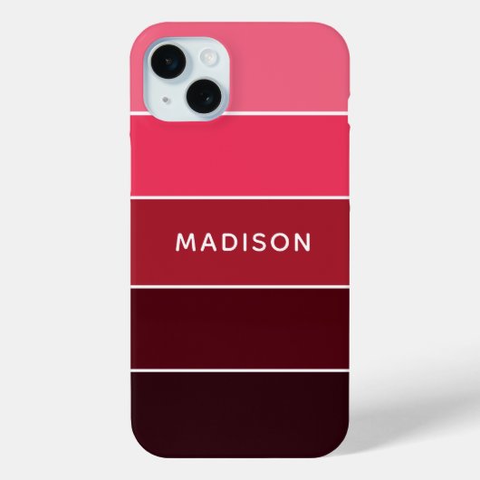 Moderne Farbpinken - Personalisierter Name Case-Mate iPhone Hülle (Rückseite)
