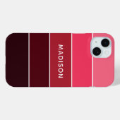 Moderne Farbpinken - Personalisierter Name Case-Mate iPhone Hülle (Rückseite (Horizontal))
