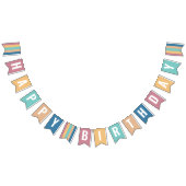 Moderne Farbschau zum Geburtstag Wimpelkette (Alle)