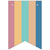 Moderne Farbschau zum Geburtstag Wimpelkette (Erste Fahne)