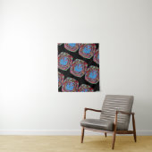 MODERNE FARBSCHWARZPINK ROSE TAPESTRIE WANDTEPPICH (Beispiel)