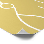 Moderne Farbtöne mit geometrischem Muster Poster (Ecke)