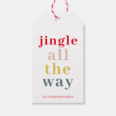 Moderne Farbtupfer Geschenkanhänger (Vorderseite)