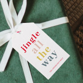 Moderne Farbtupfer Geschenkanhänger