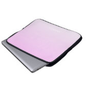 Moderne Farbverläufe rosa Minimalistisch personali Laptopschutzhülle (Vorne Knopf)