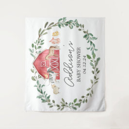 Moderne Farm Begrüßungsfarm Willkommenspender Wandteppich