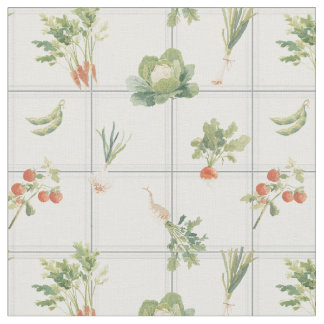 Moderne Farmhouse-Gemüseernte Buffalo-Karo Gingham Stoff
