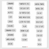 Moderne Farmhouse Style Spice & Pantry Labels SWEE (Blatt)