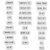 Moderne Farmhouse Style Spice & Pantry Labels SWEE (Vorderseite)