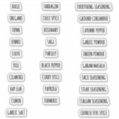 Moderne Farmhouse Style Spuk Jar Labels - SAVORY (Vorderseite)