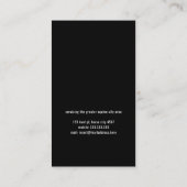 Moderne Farrier Horseshoeing Equine Hooves Trimm Visitenkarte (Rückseite)