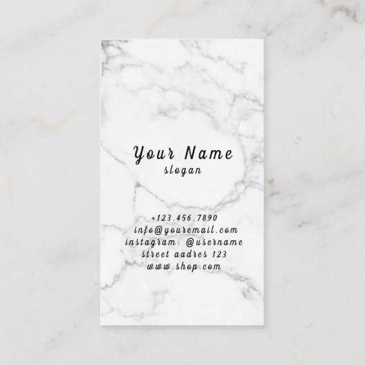 Moderne Fashion Stylist Business Cards Visitenkarte (Rückseite)