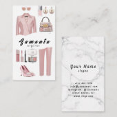 Moderne Fashion Stylist Business Cards Visitenkarte (Vorne/Hinten)