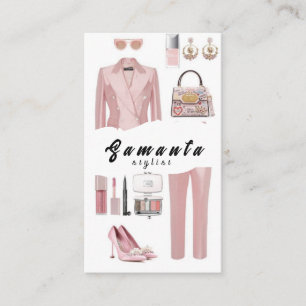 Moderne Fashion Stylist Business Cards Visitenkarte
