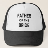 Moderne Father Bride Wedding Truckerkappe (Vorderseite)