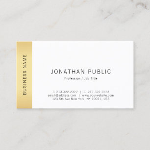 Moderne Faux-Gold einfache Vorlage Professional Visitenkarte