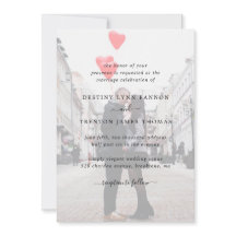 Moderne Faux-Vellum-Foto-Hochzeit Alles in Einem