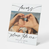 Moderne Favoriten Kalligrafie-Script-Foto Sockelschild (Vorderseite)