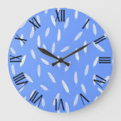 Moderne Feathers Luxury Boho Collection Große Wanduhr (Vorderseite)