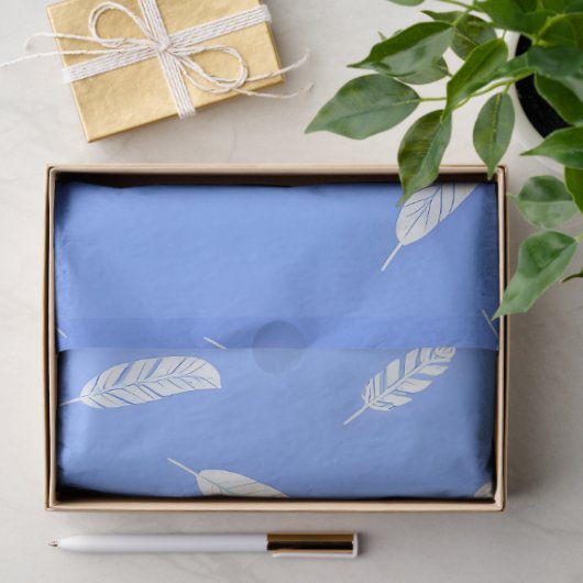 Moderne Feathers Luxury Boho Collection Seidenpapier (Geschenk)