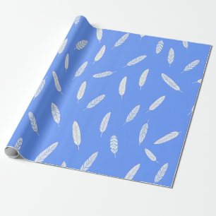Moderne Federn Luxus Boho Kollektion Geschenkpapier