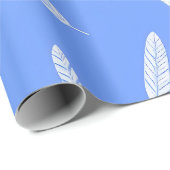 Moderne Federn Luxus Boho Kollektion Geschenkpapier (Rolleneckpunkt)