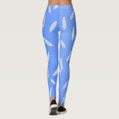Moderne Federn Luxus Boho Kollektion Leggings (Rückseite)