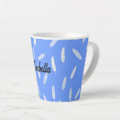 Moderne Federn Luxus Boho Kollektion Milchtasse (Rechte Ecke)