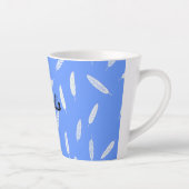 Moderne Federn Luxus Boho Kollektion Milchtasse (Rechts)