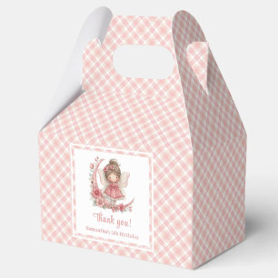 Moderne Feen-Mädchen-Rot-werden-Blumen-Geschenkbox Geschenkschachtel