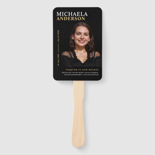 Moderne Feier des 7-Foto-Bestattungsprogramms des  Fächer (Vorderseite)