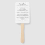 Moderne Feier des 7-Foto-Bestattungsprogramms des Fächer (Rückseite)