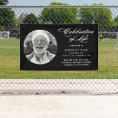 Moderne Feier des Lebens Elegante Schrift & Foto Banner (Insitu)