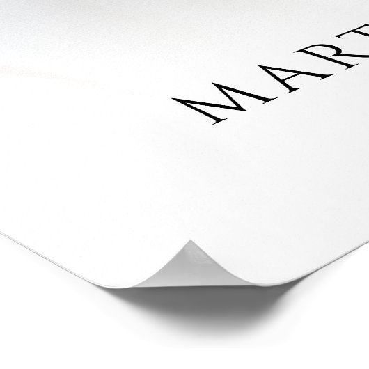 Moderne Feier-des-Lebens-Foto-Script-Gedenkstätte Poster (Ecke)