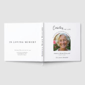 Moderne Feier Des Lebens Foto Trauerfeier  Gästebuch (Voll)