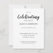 Moderne Feier des Lebens mit Foto (Rückseite)