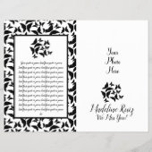 Moderne Feier des Lebens Schmetterlinge Schwarzer Flyer (Hinten)