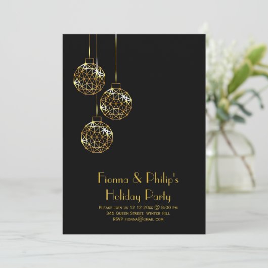 Moderne Feier Einladung (Stehend Vorderseite)