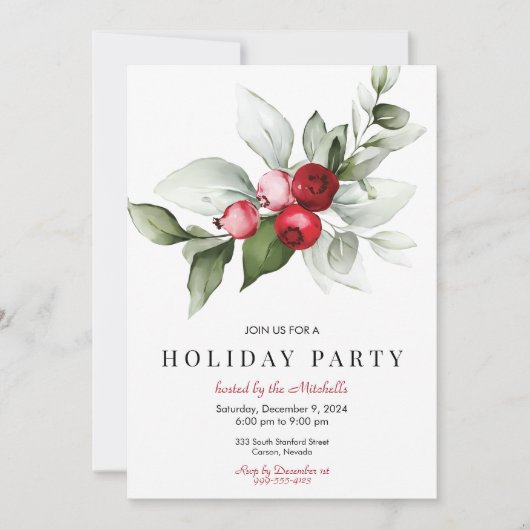 Moderne Feier Einladung (Vorderseite)