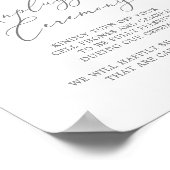 Moderne Feier "Lemon Garden Unplugged" Poster (Ecke)