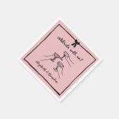 Moderne Feier mit uns maßgeschneiderten Hochzeiten Serviette (Ecke)