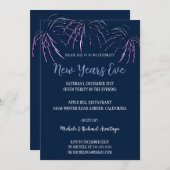 Moderne Feier Neujahrseinladung Einladung (Vorne/Hinten)