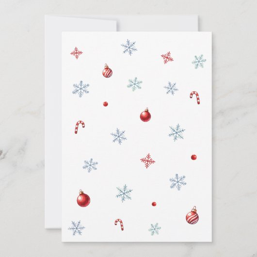 Moderne Feier Niedlich Pinguin Weihnachten Einladung (Rückseite)