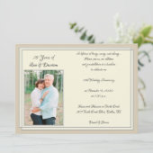 Moderne Feier zum 25. Jahrestag Einladung (Stehend Vorderseite)